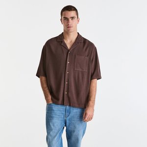 Mens Shirts: Box Resort Shirt - Driftwood