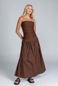 Women S Dresses 1: Flickering Hearts Dress - Chocolate