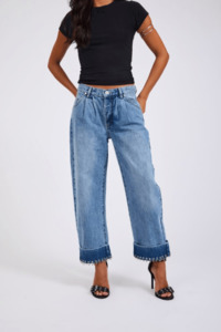 Smiths Low Waist Tailored Denim Jean - Pretty Blue