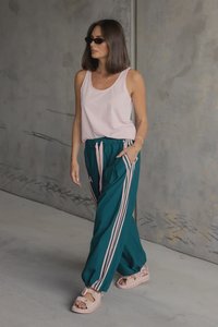 Womens Pants: Aladin Pant - Green/Pink