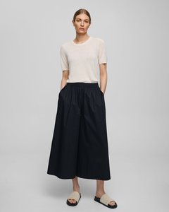 Womens Pants: MSCH Lenna HW Skirt Pants - Black