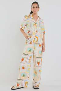 Womens: Destination SS Shirt - Tropical Postcard