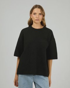 Willow Knit Tee - Black
