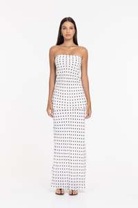 Saturday Skirt - Ivory + Chocolate Spot