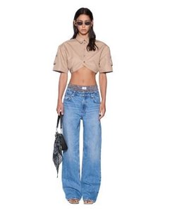 Womens: Barker Crop SS Shirt - Tan