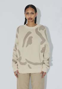 Dr Denim: Mic Sweater - Ecru Big Draw