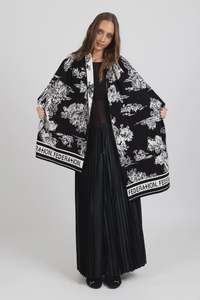River Scarf - Black/White