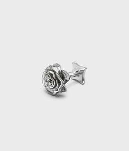 Jewellery: Rose Bud Flat Back Earring