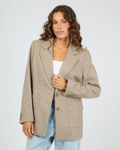 Opal Textured Blazer - Brown