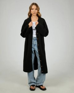 Willow Knit Longline Cardigan - Black