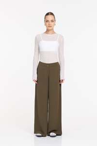 Womens Pants: Venice Pant - Khaki Green