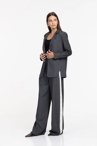 Womens Pants: Eternity Pant - Grey Pinstripe