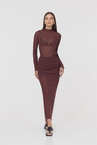 Womens Skirts: Avelina Skirt - Maroon
