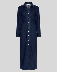 Women S Dresses 1: MSCH Mow Shirt Dress - Dark Blue Wash