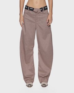 Womens Pants: Barrel Trouser - Flip Houndstooth