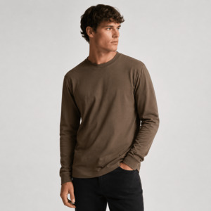 Classic Long Sleeve Tee - Walnut