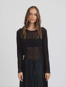Womens Tops: Jagger Top in Black