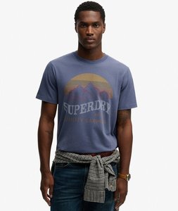 Mens: Outdoors Mountain Relaxed T-Shirt - Relaxed Navy