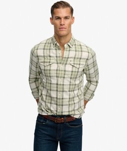 Mens: Merchant Lite Check Shirt - Cedar Check Sage