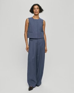 Womens Pants: MSCH Frode HW Pants - Vintage Indigo