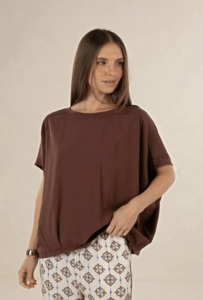 Womens Tops: Lush Top - Cacao