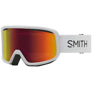 Snow Goggles: Smith Frontier - White Red Sol-X Mirror