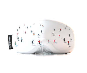 Snow Goggles: Gogglesoc Goggle Cover - Crowded Slopes