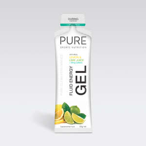 Pure - 50g Fluid Energy Gels - Lemon&Lime + Caffeine