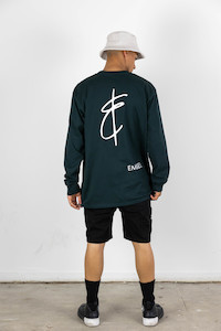 Mens Longsleeves: NEWPORT LONGSLEEVE TEE FOREST