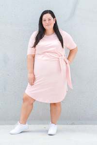 Bargins: *SADIE SIDE KNOT DRESS DUSTY PINK