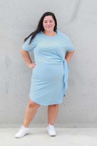 Bargins: *SADIE SIDE KNOT DRESS BABY BLUE