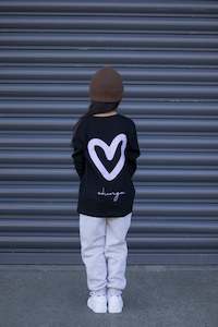 Kids Long Sleeves: ADDY LONGSLEEVE BLACK