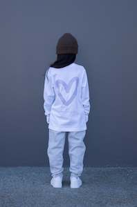 Kids Long Sleeves: ADDY LONGSLEEVE WHITE