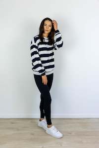 COASTAL STRIPE LONGSLEEVE NAVY