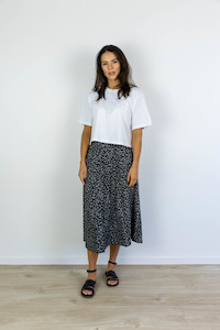 Dress: DANI SLIT MIDI SKIRT