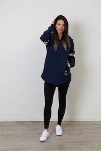 Womens Hoodies: VARSITY HOODY NAVY (PRE -ORDER)