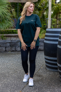 Womens Tshirts: AMORE TEE FOREST