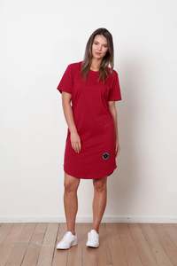 BASIC DRESS BURGUNDY