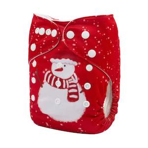 OSFM Pocket Nappy - QD58A (Limited CHRISTMAS PRINT)