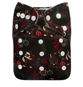 OSFM Pocket Nappy - Q73 (Limited Christmas Print)