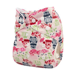 OSFM Pocket Nappy - Q71 (Limited Christmas Print)