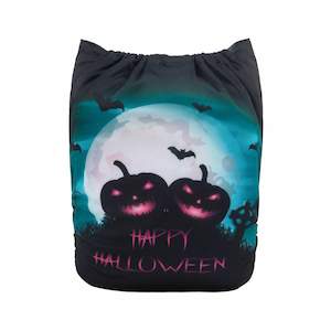 Alva Osfm Pocket Nappies 1: OSFM Pocket Nappy - QD45A (Limited HALLOWEEN PRINT)