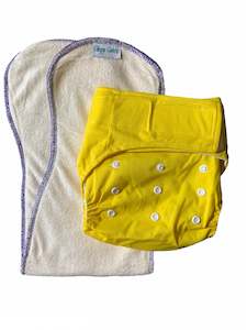 Velcro Osfm Nappies: Velcro OSFM Pocket Nappy - VB12 with Double Hourglass Insert COMBO