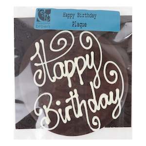 Home: Home Baker Choc Cake Topper Happy Birthday Dark 60G