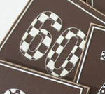 Birthday chocolates - designed and handmade in by Chocolates Are Us: 60th design chocolates - gift packs