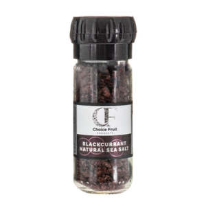 Natural Sea Salts: Blackcurrant Natural Sea Salt - 90g