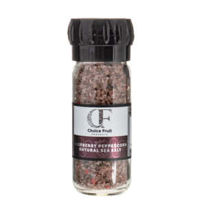 Natural Sea Salts: Raspberry Peppercorn Natural Sea Salt - 90g