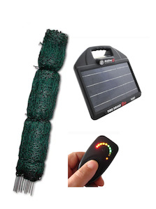 Fencing: Hotline 50m Fence + Fire Drake 67 Solar Energizer + Volt Tester Combo #3