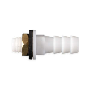 Drinker Spares Accessories: Hose fitting 10mm with Brass Nut + Seal