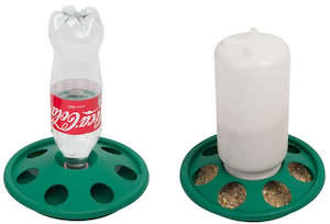 Chick Feeders Drinkers: Bottle Drinker and Jar Feeder Combo